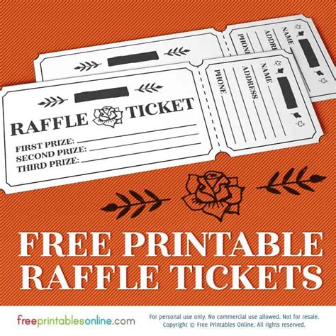 free raffle ticket maker|Printable Raffle Ticket Templates .